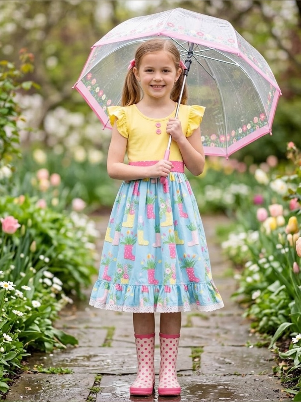 ELEANOR ROSE ☔️Spring Dress - Size 8-10